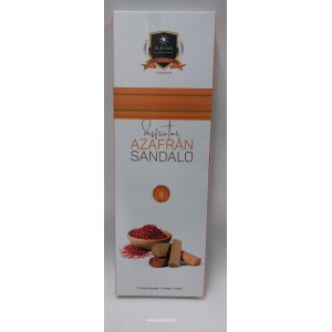 Incienso Alaukik Saffron+Sandal (Sándalo+Azafrán) 90gr 